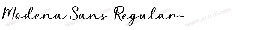Modena Sans Regular字体转换